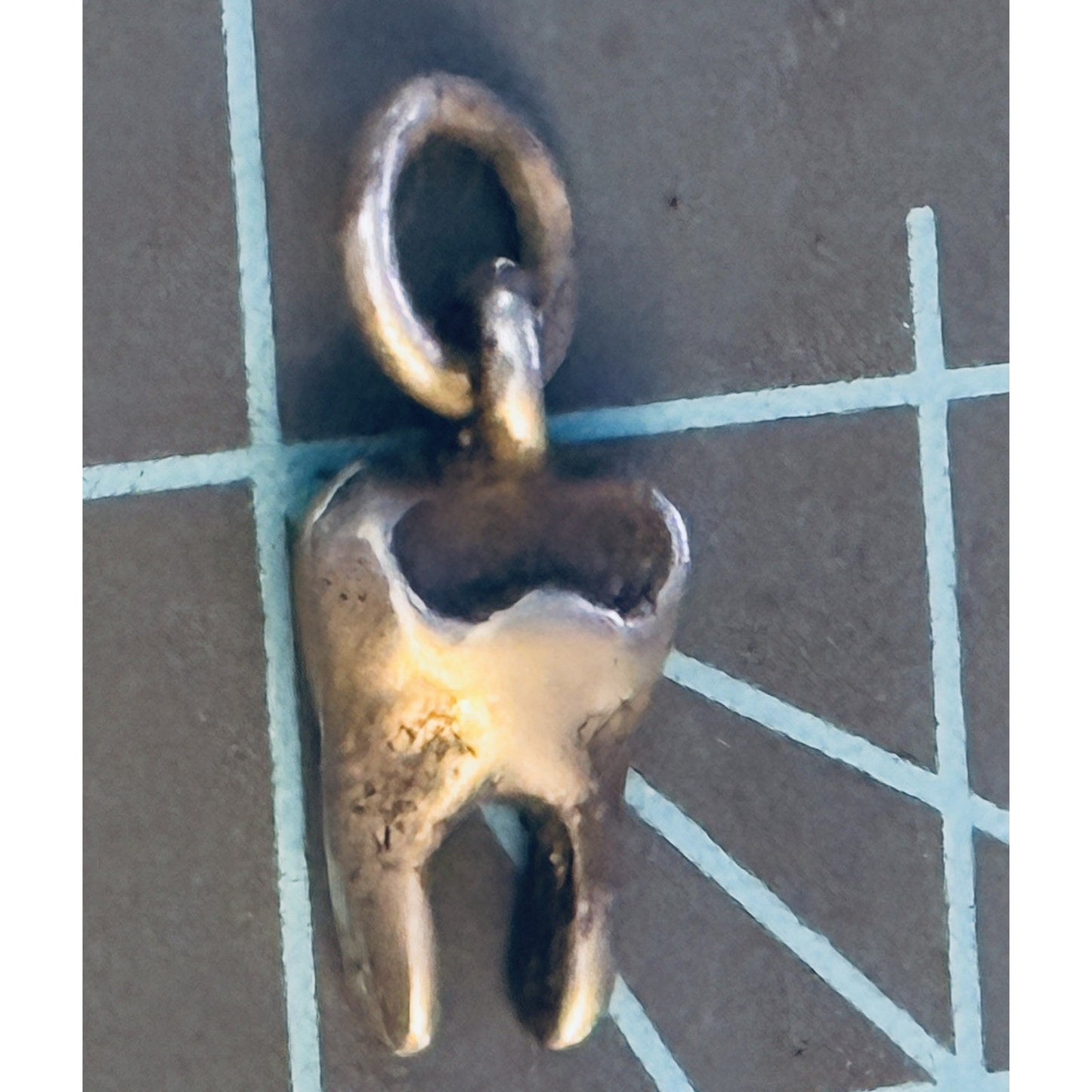 Vintage Sterling Silver 925 Tooth Charm Dental Tooth Fairy Tooth Charm