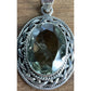 Vintage Prasiolite Sterling Silver Green Amethyst Oval Pendant And 925 Necklace
