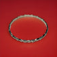 Vintage TAXCO Sterling Silver 925 Bamboo Pattern Bangle bracelet 23grams