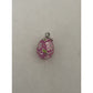 James Avery Retired Silver and Pink Enamel Easter Egg Charm or Pendant Brand New Pre-Owned