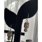 Sterling Silver Labradorite Amethyst Dangle Earrings 925 India