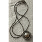 VINTAGE STERLING SILVER PEARL FLOWER PENDANT NECKLACE