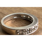 Sterling Silver CZ Eternity Band Ring Size 7.5 Milgrain Wedding Stack 925