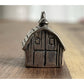 Vintage 925 Sterling Silver Little Barn House Charm Pendant