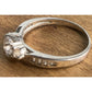 Sterling Silver Three Stone Ring Size 7 Engagement Style Promise Ring 925
