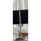 Sterling Silver IBBCN Blue CZ Bar Bracelet Butterfly Charm Adjustable Chain