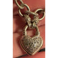 Kiran Jewels KRN Sterling Silver 925 Diamonds 1/4 Ct Heart Chain Charm Bracelet