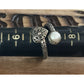 Vintage Main And Sterling Silver 925 Filigree Heart and Pearl Bypass Ring Sz 7
