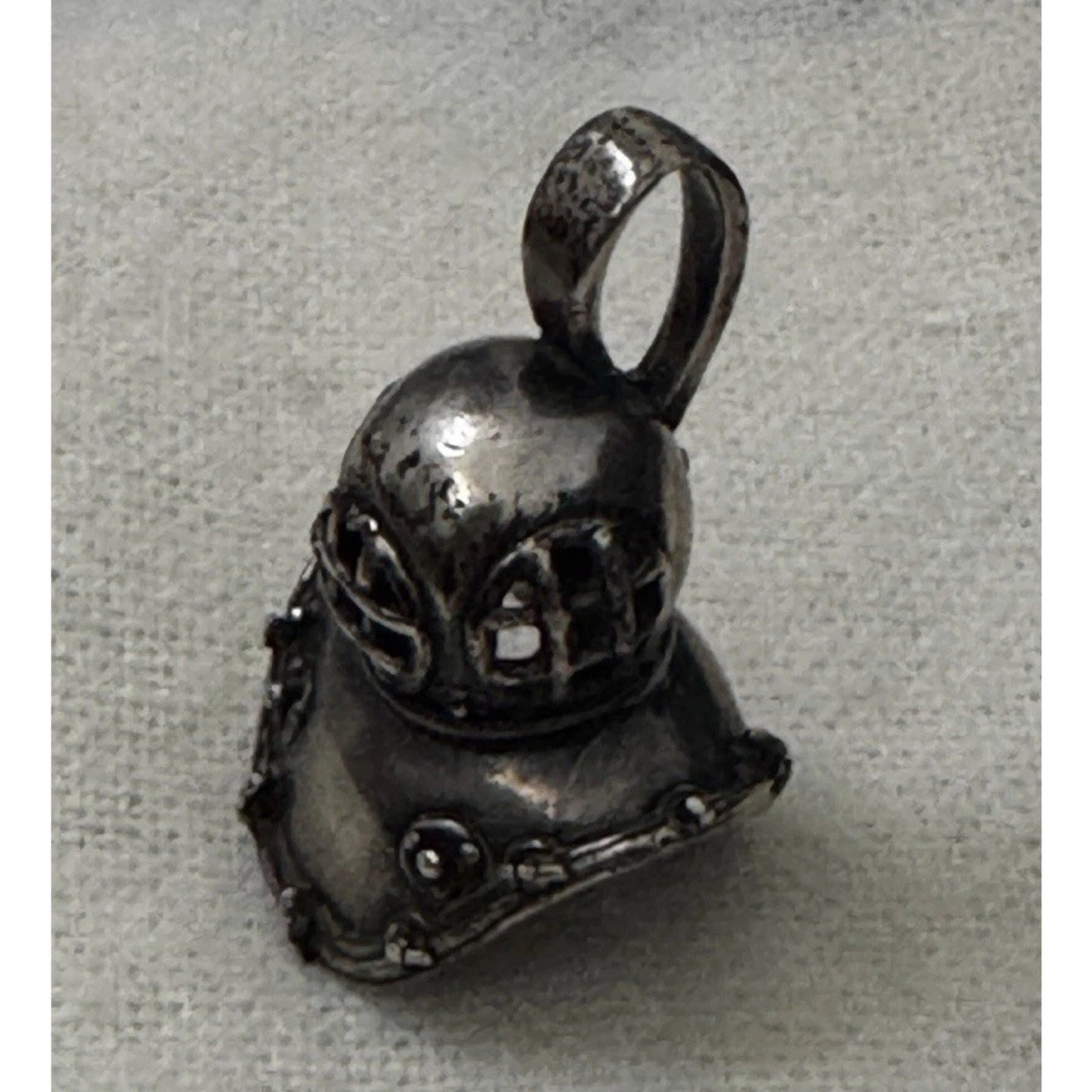 Kabana 925 Sterling Silver Deep Sea Diver Diving Helmet Pendant Navy Diver Charm
