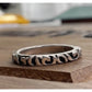 THAI925 Sterling Silver Scroll Vine Band Ring Size 6.25 Stackable Floral Ring