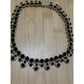NWOT White House Black Market Black Crystal Rhinestone Gold Statement Necklace