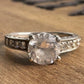 Sterling Silver CZ Engagement Ring Size 8.5 Round Solitaire Bridal Ring 925