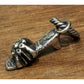 Sterling Silver 3D High Heel Sandal Shoe Charm Heart Scroll Fashion Pendant