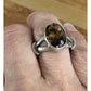 Vintage Sterling Silver Jasper Cabachon Ring Handmade Artisan Southwestern Sz 8