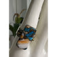 Large Turquoise Shell Inlay Ring Sterling Silver Size 9.5
