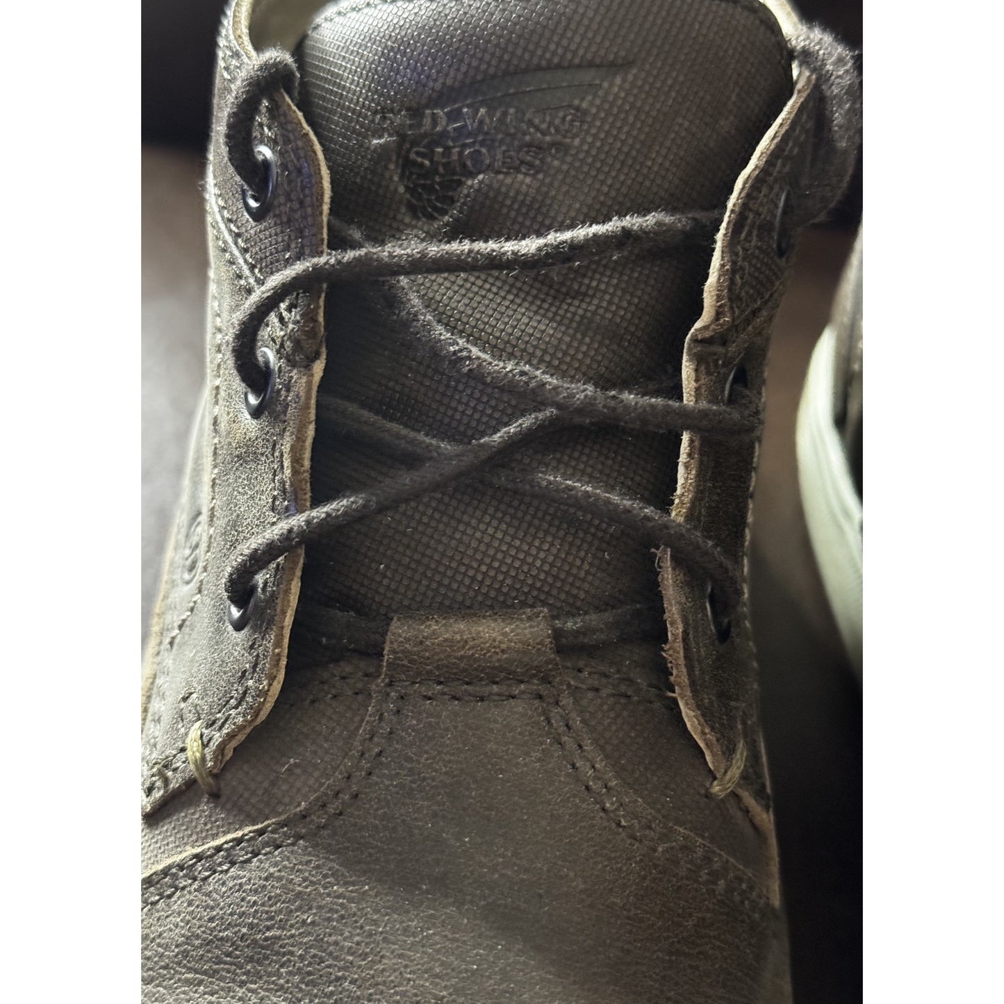 Men’s Red Wing Leather Cross Lite Safety Toe Ankle Boot Slip Dissipate Sz 10