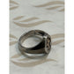 James Avery Retired Sterling Silver Band & 14kt Gold Cross Ring Size 5 Pre-Owned