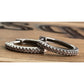 Sterling Silver Pink CZ Huggie Hoop Earrings Dainty 925