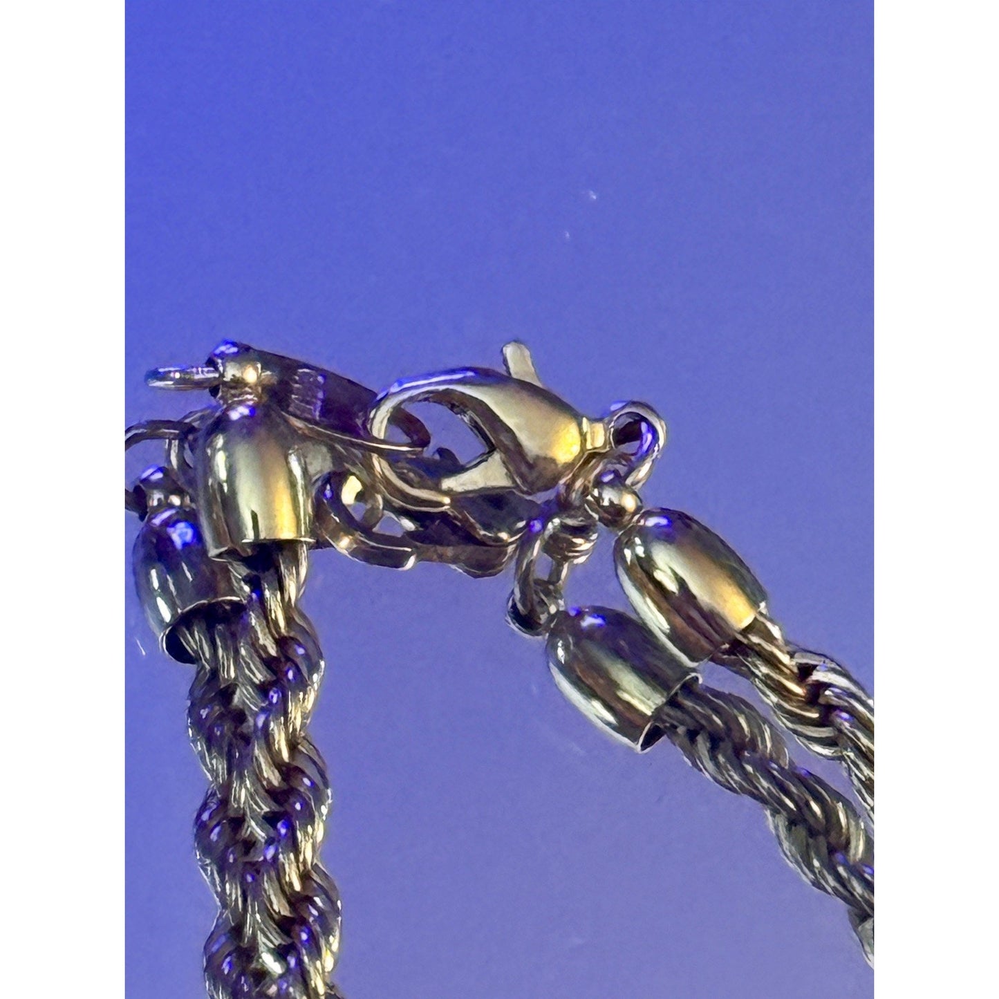 Vintage Signed AVON Gold Tone Rope Chain Necklace 20” Twisted Link 17g MINT