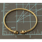 Vintage Milor Italy 925 Gold Vermeil Double Panther Head Braided Cuff Bracelet