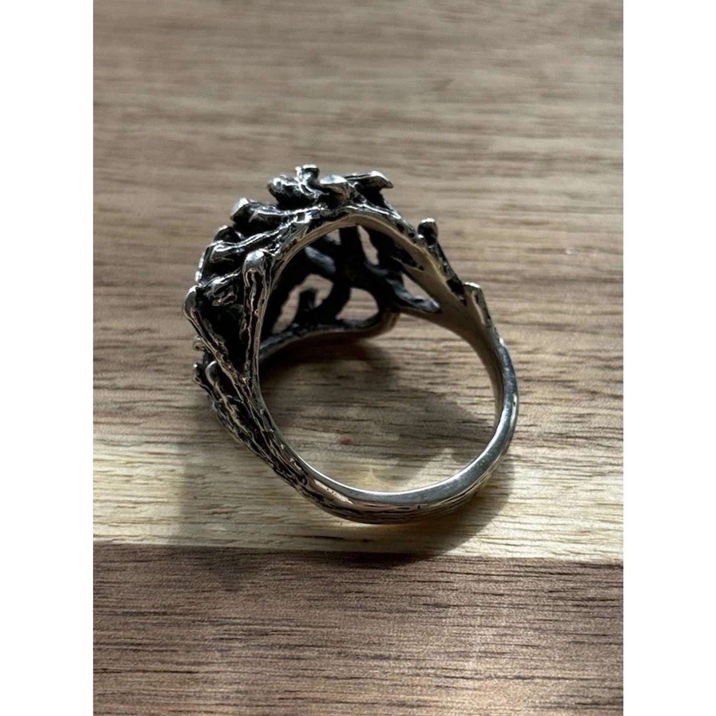 Retired James Avery Sterling Silver Brutalist Branches Ring Size 11