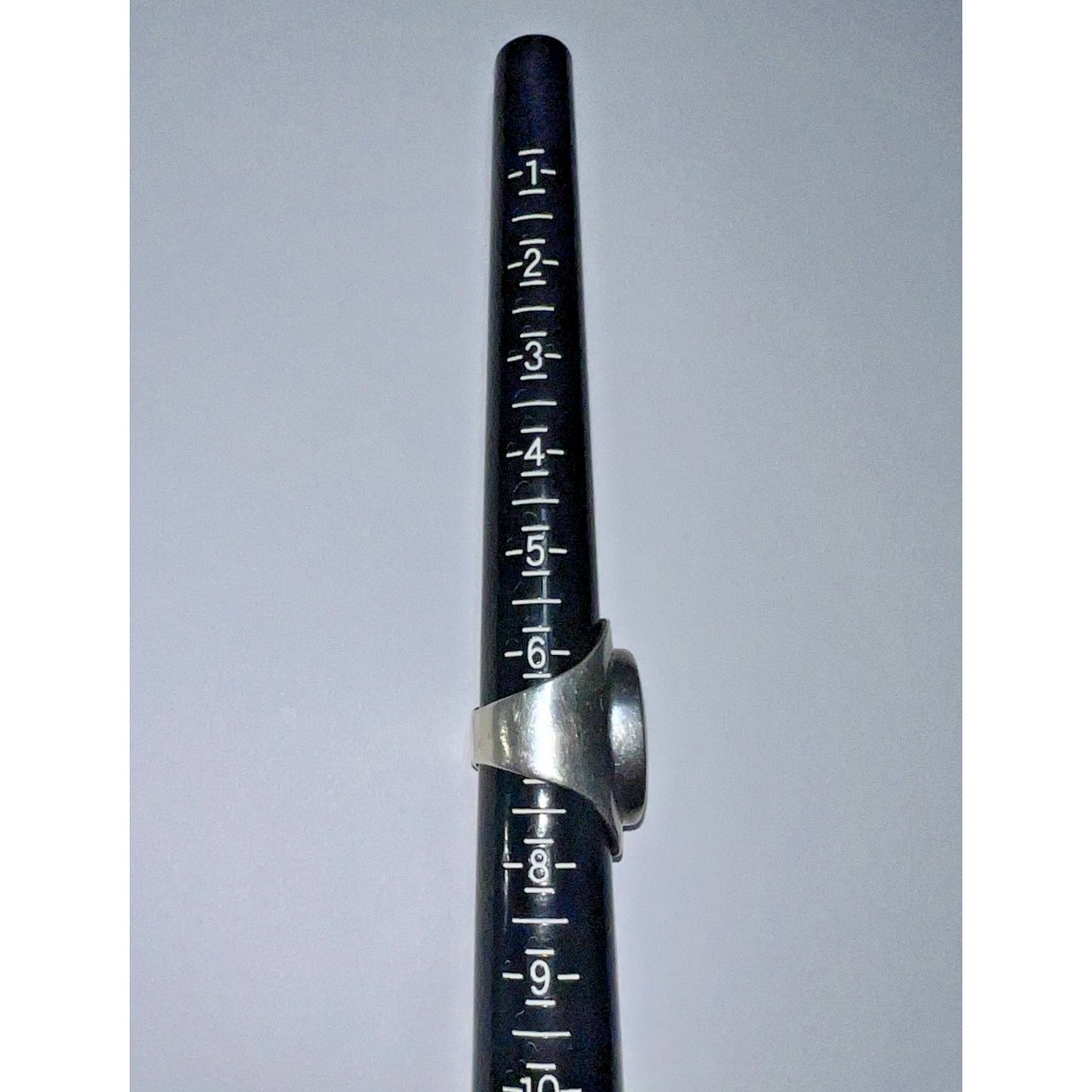 Vintage Sterling Silver Turquoise Ring Bold Oval Cabochon Southwestern Size 7