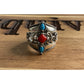 Carolyn Pollack 925 Sterling Silver Turquoise Coral Ring Size 9.75