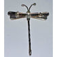 VINTAGE TAXCO TR-18 Dragonfly Abalone STERLING Silver 925 Pin/ Brooch 2.75” Tall