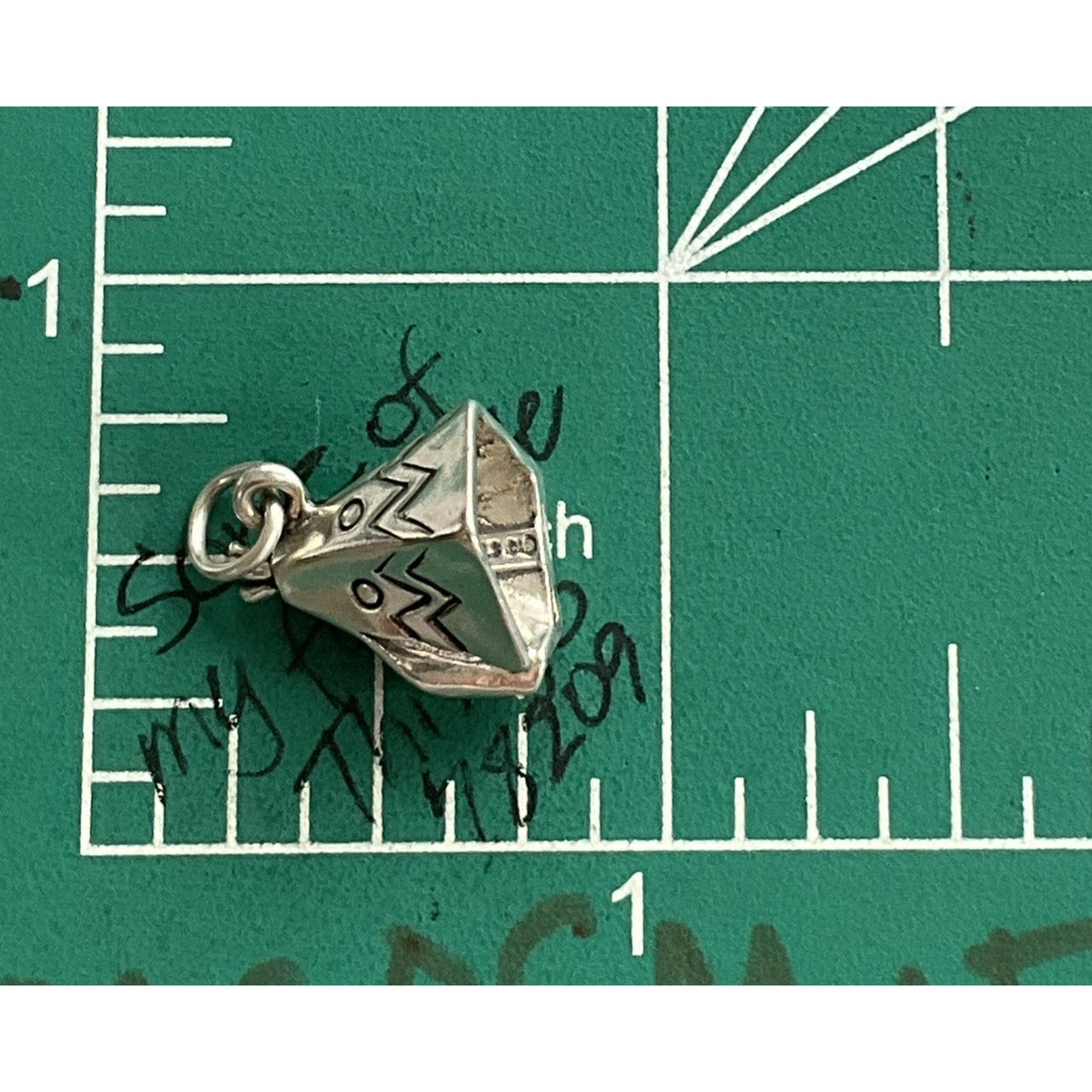 925 Sterling Silver Teepee Charm Pendant Southwestern Native Style