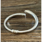 Vintage Sterling Sterling 925 Crossover Hinged Bangle Bracelet