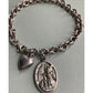 Vintage Italy Sterling Silver Guardian Angel Heart Charm Bracelet