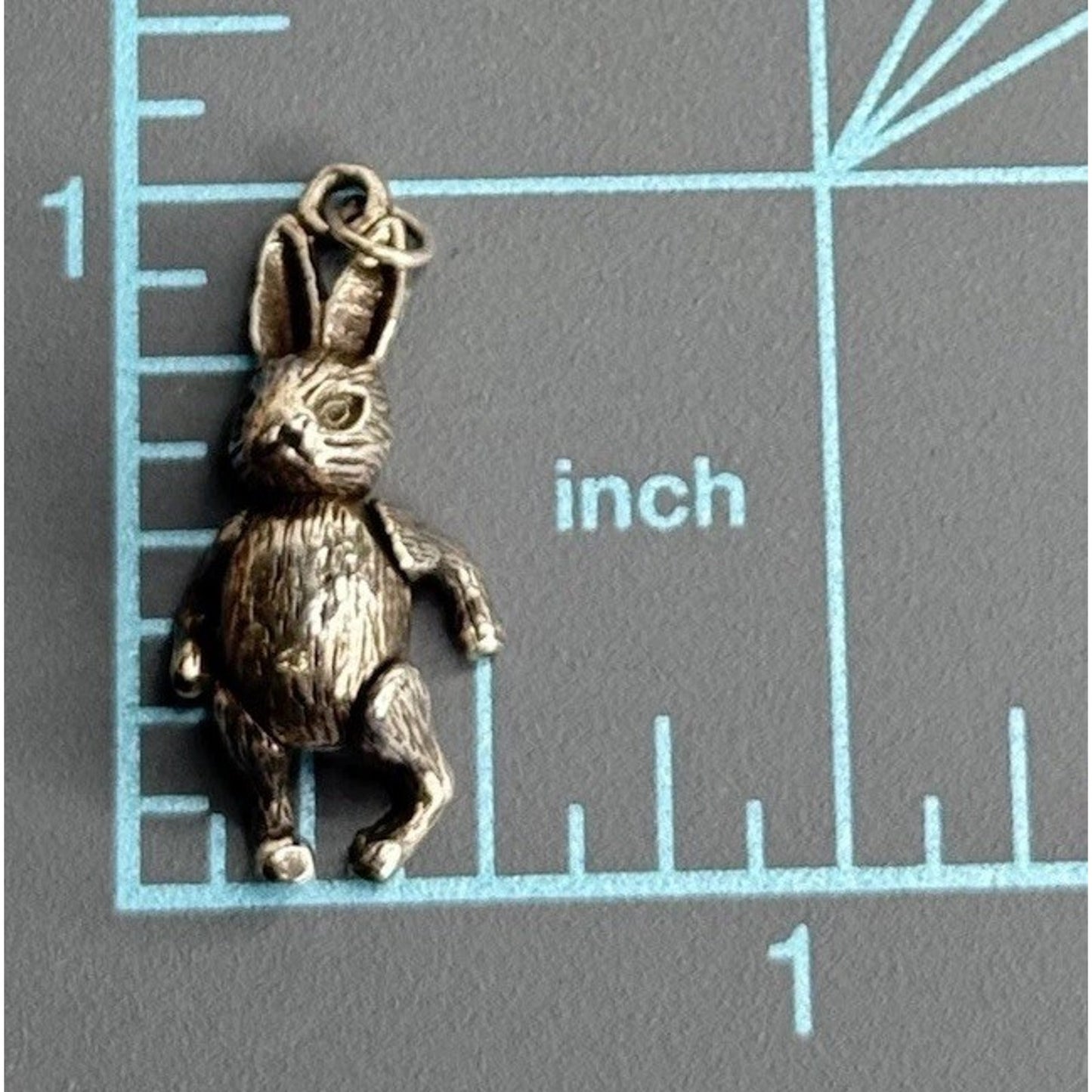 Vintage Sterling Silver 3D Movable Bunny Charm/ Pendant