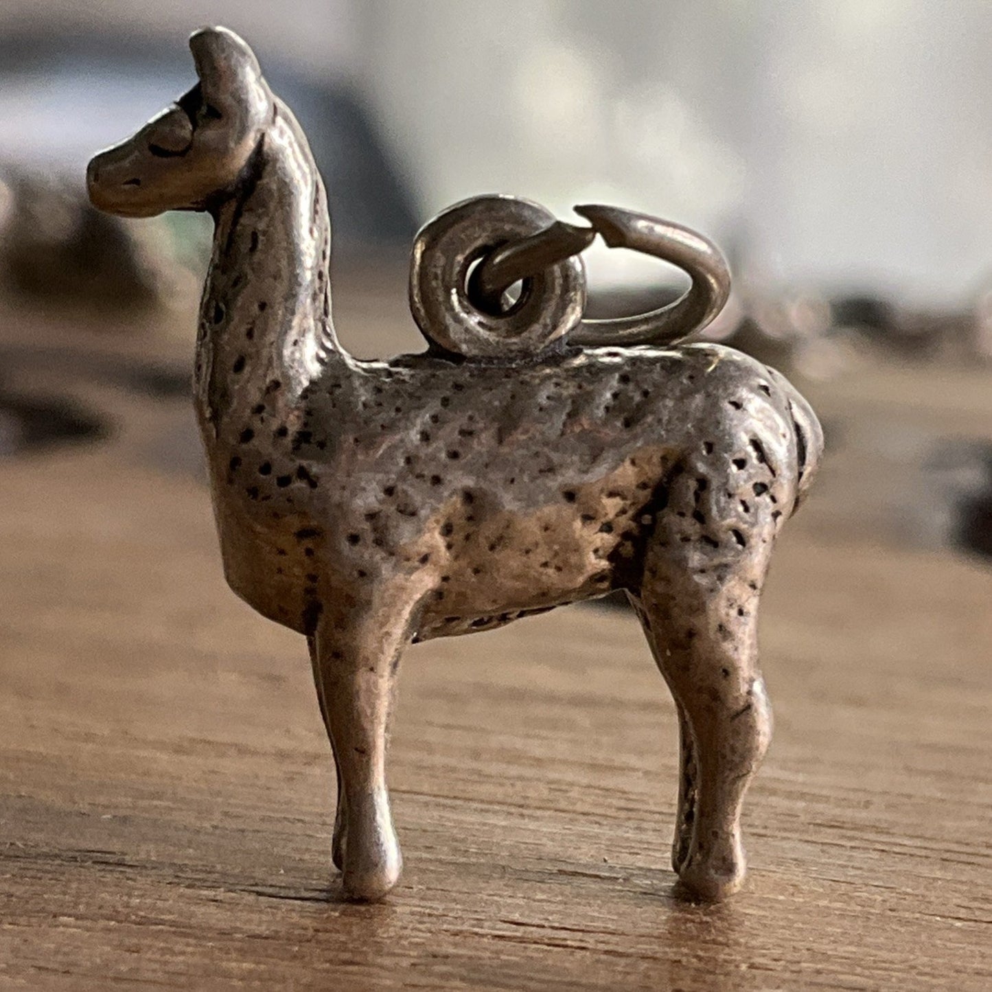 Vintage 925 Sterling Silver Llama Alpaca Charm