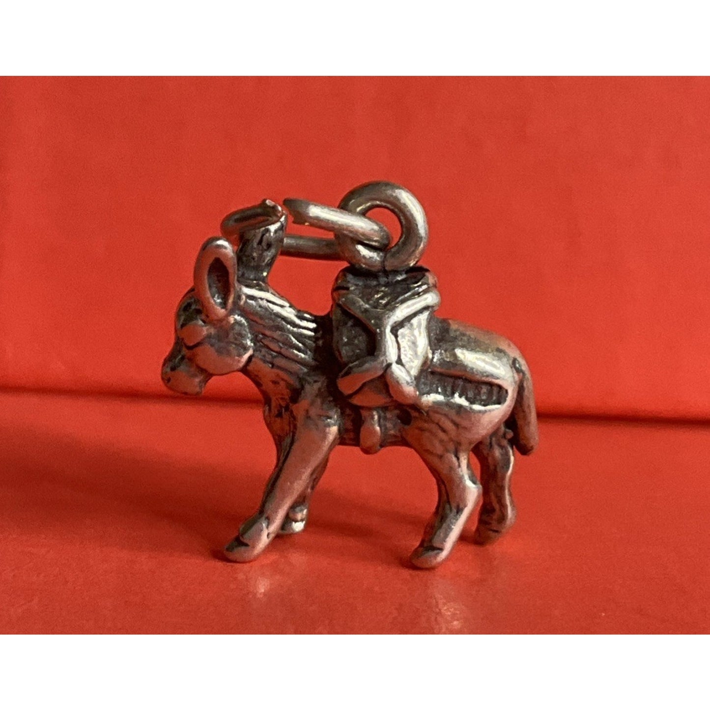 Vintage Sterling Silver Donkey Charm