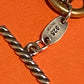 Preowned James Avery Retired HTF Chunky Silver and Bronze Changeable Necklace 20”