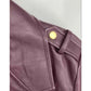 Women’s Michael Kors Burgundy Faux Leather Jacket Motorcycle Jacket Size L
