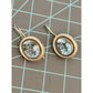 Silpada RETIRED Silver 925 Bezel Set Oval Blue Topaz Dangle Earrings W1157