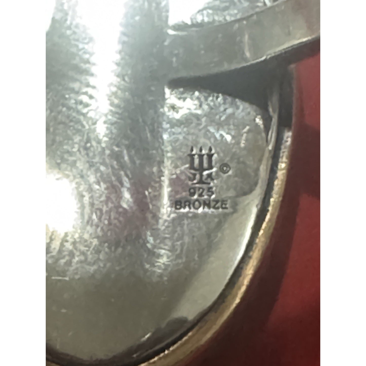 James Avery Retired Bronze & Sterling Silver Seraphina Angel Ring Size 10 Pre-Owned
