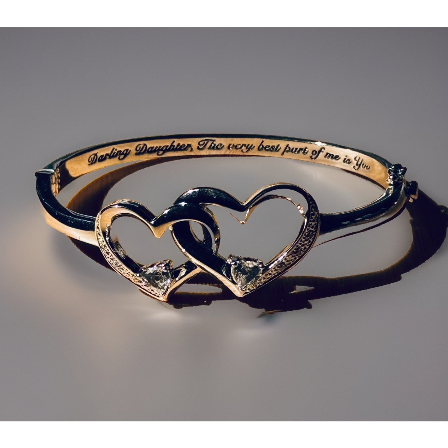 BNWOT Bradford Exchange Best Part Of Me Diamond And Topaz Bracelet For Daughter