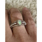 Sterling Silver 925 Opal Ring w/ CZs Oval Ethiopian Fire Opal Ring Size 6.5