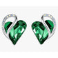 Leafael Infinity love Heart Birthstone Stud Earrings for Women, Gifts for Mom, W