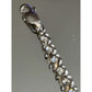 Vintage Sterling Silver CZ Tennis Bracelet 925 Signed 925 CZ 8” Bracelet