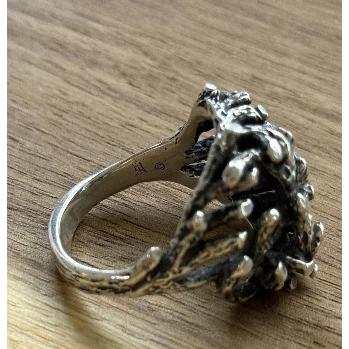 Retired James Avery Sterling Silver Brutalist Branches Ring Size 11