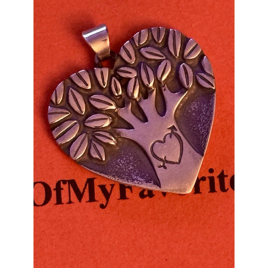 James Avery Retired Original Release Sweetheart Silver Heart Pendant In JA Box Pre-Owned