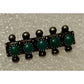 Vintage Navajo Style Sterling Silver Turquoise Bar Brooch Pin 5 Stone 3/4”