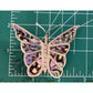 Vintage Mexican Sterling Silver Abalone Butterfly Brooch Southwestern Jewelry