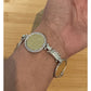 Vintage Italian Sterling Silver Bracelet Five Genuine Italian 20 Lire Coins 44g