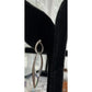 Sterling Silver Modern Teardrop Dangle Earrings Minimalist 925