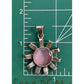 Sterling Silver Pink Cat’s Eye Sun Pendant