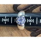 Sterling Silver Amethyst Cluster Wide Band Ring Size 7.5 Purple February Stone